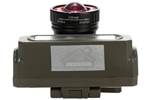 DOCOSS 2-in-1 Ultra Bright Headlamp — Side view of the DOCOSS 2-in-1 headlamp and its lens.