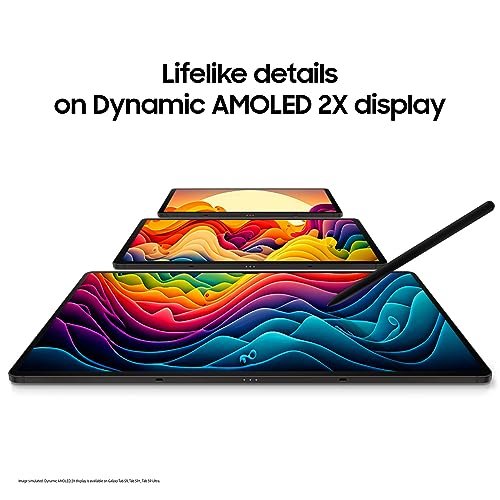 Samsung Galaxy Tab S9 — Galaxy Tab S9 display illustration with simulated screen content.
